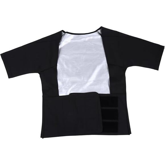 NWT ~ Women's Compression Workout Muscle T-Shirt Sauna Vest Sweat Top ~ MEDIUM - Picture 1 of 6